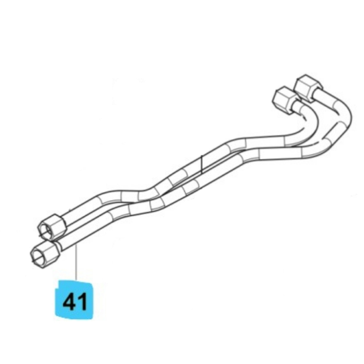 Hydraulisk Pipe För Vfmu i gruppen Reservdelar Gräsklippare / Reservdelar Husqvarna Rider / Reservdelar Rider 419 TSX AWD hos Gräsklipparbutiken (5895618-01)