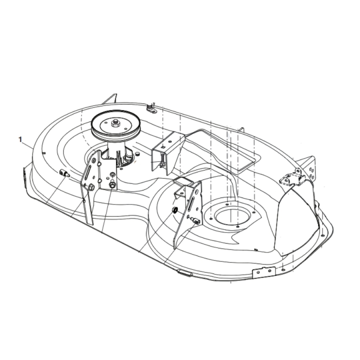 Klippaggregat i gruppen Reservdelar Gräsklippare / Reservdelar Husqvarna Traktorer / ➤ YT & YTH modeller / Reservdelar Husqvarna YTH 184 T hos Gräsklipparbutiken (5898869-01)