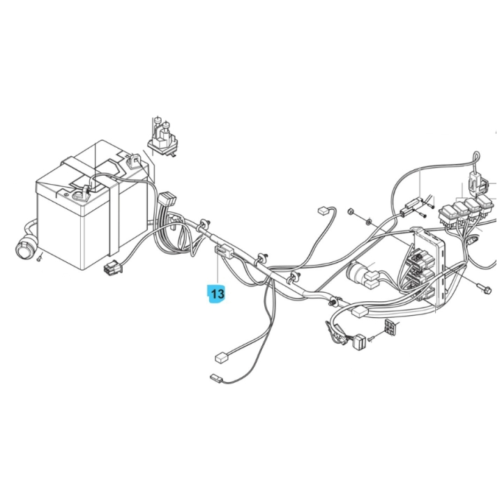 Wiring Assy Main i gruppen Reservdelar Gräsklippare / Reservdelar Husqvarna Rider / Reservdelar Rider 418 TSX AWD hos Gräsklipparbutiken (5905463-01)