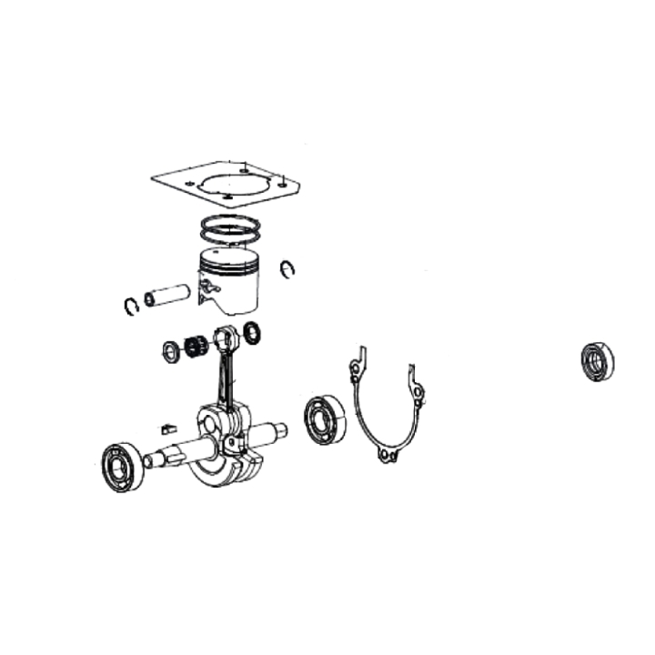 Crankshaft Kit Rotating Assemb i gruppen  hos Gräsklipparbutiken (5907213-01)