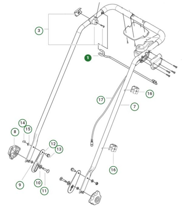 BYGEL i gruppen Reservdelar Gräsklippare / Reservdelar Husqvarna Gå-Bakom Gräsklippare / Reservdelar Husqvarna LC551iV hos Gräsklipparbutiken (5911046-01)