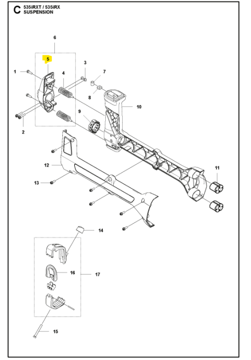 Holder Antivibration i gruppen  hos Gräsklipparbutiken (5913735-01)