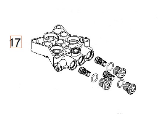 Cylinder Block With M8X10 Hex i gruppen  hos Gräsklipparbutiken (5926176-17)