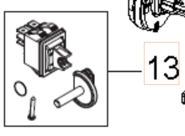 Switch On/Off Switch K2-12-211 i gruppen  hos Gräsklipparbutiken (5926176-65)