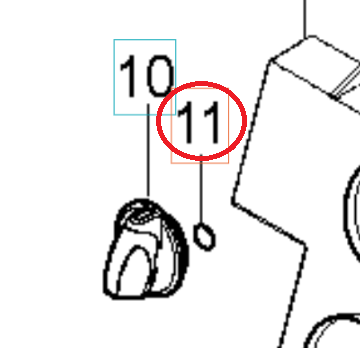 O-Ring 10,2X2,5 Nbr 70 i gruppen  hos Gräsklipparbutiken (5926176-68)