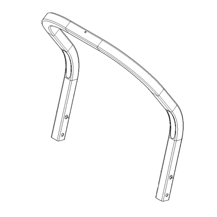 Rops, Övre i gruppen Reservdelar Gräsklippare / Reservdelar Husqvarna Rider / Reservdelar Husqvarna P524 EFI hos Gräsklipparbutiken (5929650-01)