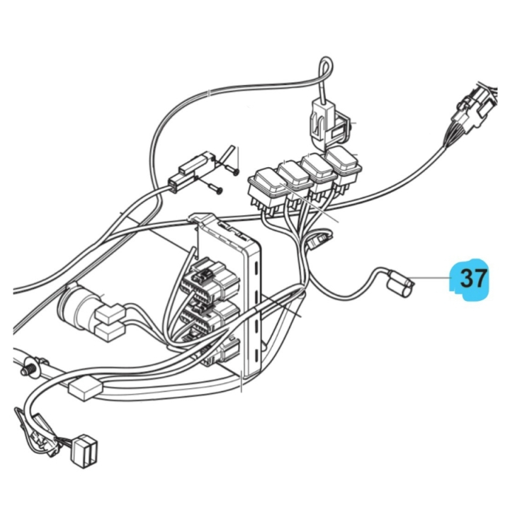 Wiring Assy Hydraulic Temp Sen i gruppen Reservdelar Gräsklippare / Reservdelar Husqvarna Rider / Reservdelar Rider 419 TSX AWD hos Gräsklipparbutiken (5930815-01)