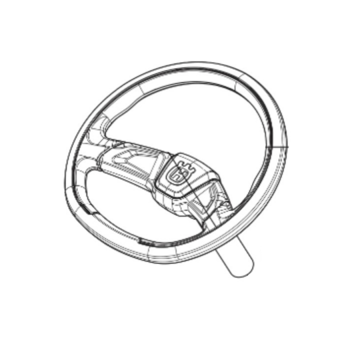 STEERING WHEEL ASSY SHORT TUBE i gruppen Reservdelar Gräsklippare / Reservdelar Husqvarna Rider / Reservdelar Rider 419 TSX AWD hos Gräsklipparbutiken (5931661-03)