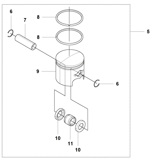 Kolv Komplett i gruppen  hos Gräsklipparbutiken (5933051-01)