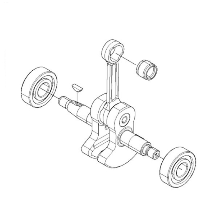 Vevaxel Komplett i gruppen  hos Gräsklipparbutiken (5933053-01)