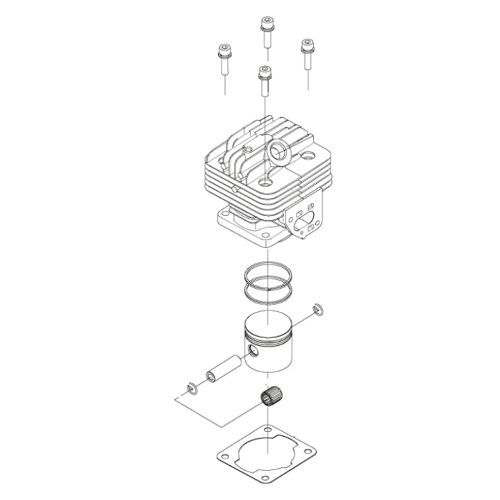 Cylinder Assy 33R/31R i gruppen  hos Gräsklipparbutiken (5936363-01)