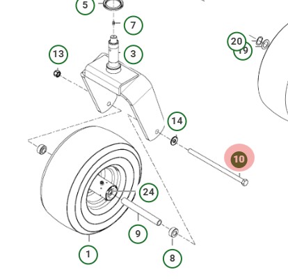 BOLT EXTERNAL HEXAGON HEAD 1/2 i gruppen  hos Gräsklipparbutiken (5949465-01)