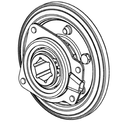 RUBBER DRIVE WHEEL i gruppen  hos Gräsklipparbutiken (5959262-01)