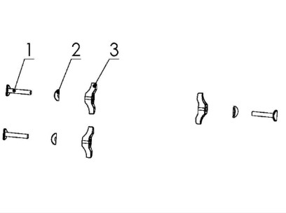 HANDLE WING NUTS i gruppen  hos Gräsklipparbutiken (5960137-01)