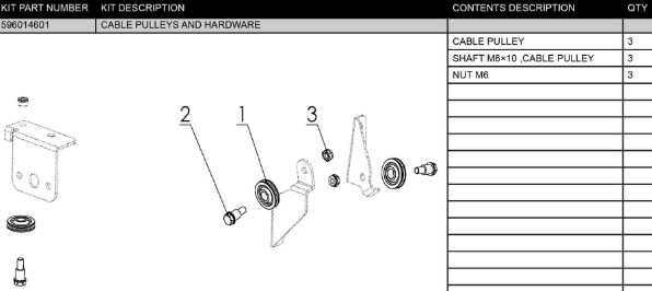 CABLE PULLEYS AND HARDWARE i gruppen  hos Gräsklipparbutiken (5960146-01)