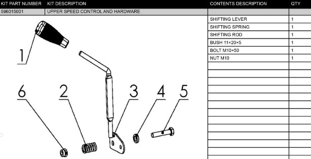 UPPER SPEED CONTROL AND HARDWA i gruppen  hos Gräsklipparbutiken (5960150-01)