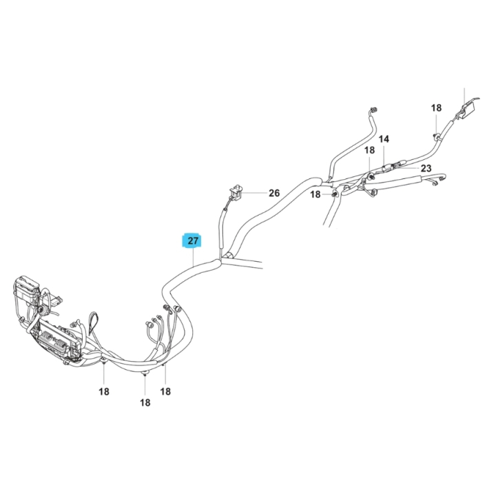 Wiring Assy Main i gruppen Reservdelar Gräsklippare / Reservdelar Husqvarna Rider / Reservdelar Rider 112iC hos Gräsklipparbutiken (5960219-01)