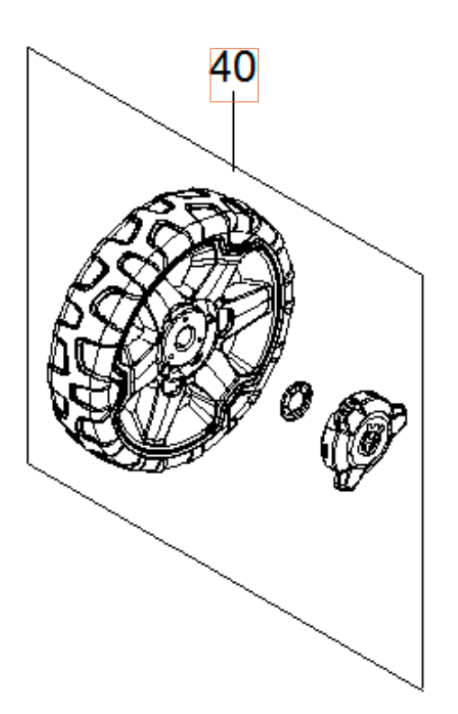 Wheel Kit D200 i gruppen  hos Gräsklipparbutiken (5960278-01)
