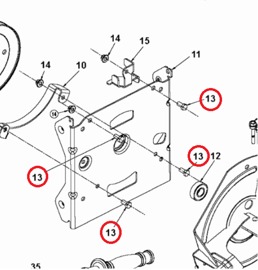 Screw External Hexagon Head 5/ i gruppen  hos Gräsklipparbutiken (5960316-01)