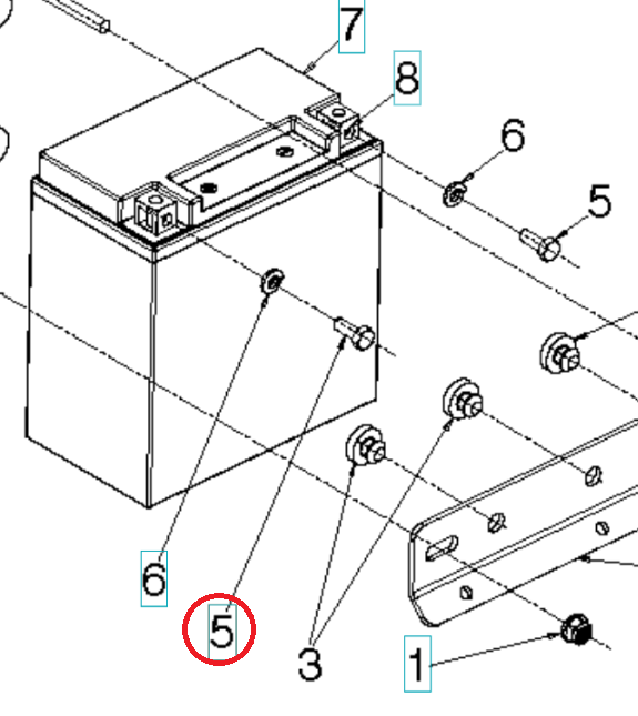 Bolt External Hexagon Head M 6 i gruppen Reservdelar Gräsklippare / Reservdelar Husqvarna Trädgårdstraktorer / Reservdelar Husqvarna TC138 hos Gräsklipparbutiken (5963201-01)