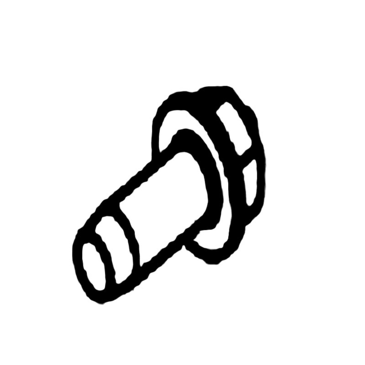 SCREW HEXAGON SCREW WITH COLLA i gruppen Reservdelar Gräsklippare / Reservdelar Husqvarna Traktorer / ➤ TS modeller / Reservdelar Husqvarna TS 248 TD hos Gräsklipparbutiken (5966373-01)