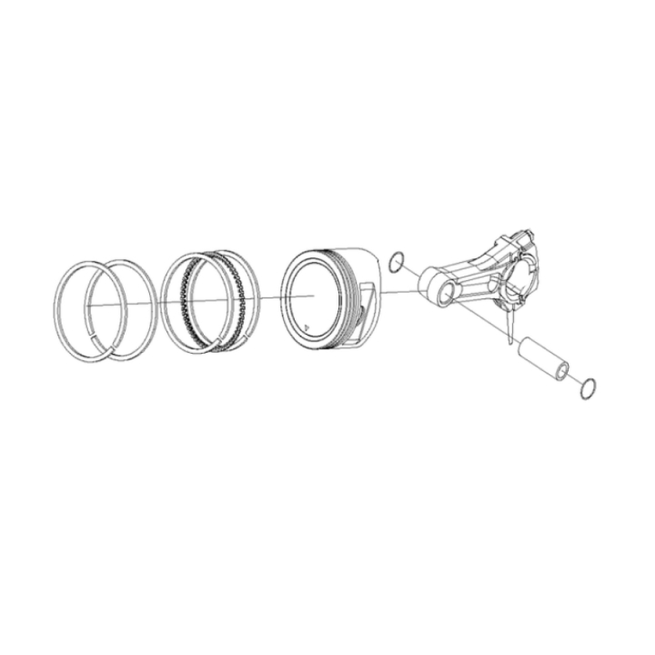 Piston Assy Piston-Conrod i gruppen  hos Gräsklipparbutiken (5966999-01)