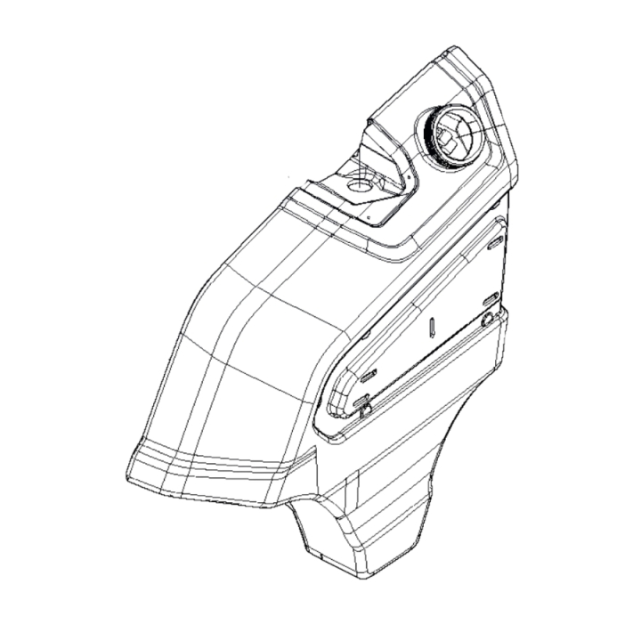 Fuel Tank P500 Hybrid / P525D i gruppen Reservdelar Gräsklippare / Reservdelar Husqvarna Rider / Reservdelar Husqvarna P525DX hos Gräsklipparbutiken (5970735-01)