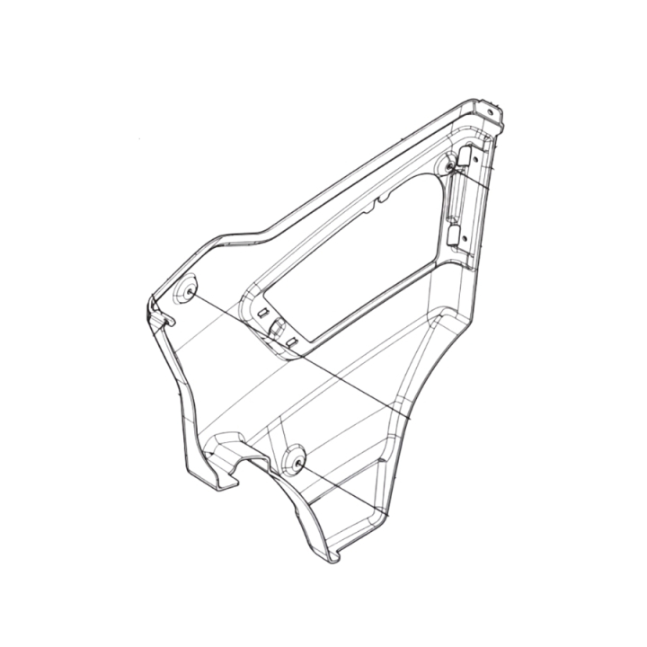 Cover Right P 520Dx/P 525Dx i gruppen Reservdelar Gräsklippare / Reservdelar Husqvarna Rider / Reservdelar Husqvarna P525DX hos Gräsklipparbutiken (5972684-02)