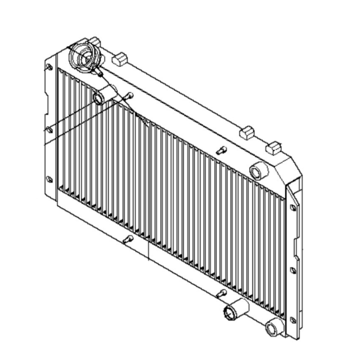 Cooler Water And Oil Complete i gruppen Reservdelar Gräsklippare / Reservdelar Husqvarna Rider / Reservdelar Husqvarna P525DX hos Gräsklipparbutiken (5972964-01)