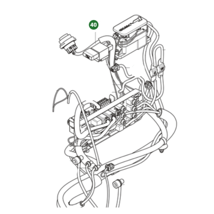 Wiring assy battery charger i gruppen Reservdelar Gräsklippare / Reservdelar Husqvarna Rider / Reservdelar Rider 112iC hos Gräsklipparbutiken (5973292-01)