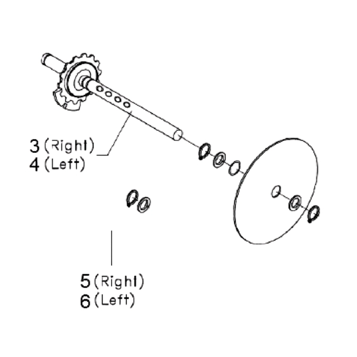 Shaft Left Axle Kit For Cl400 i gruppen  hos Gräsklipparbutiken (5977134-01)