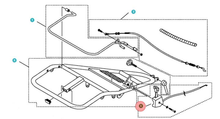 Handle Kit For Cl400 i gruppen hos Gräsklipparbutiken (5977142-01)