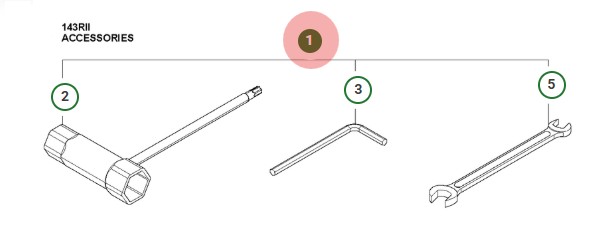 TOOL KIT G43L i gruppen  hos Gräsklipparbutiken (5977471-01)