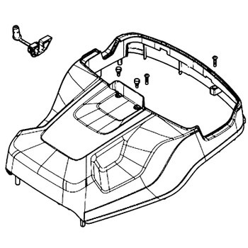 Cover Pro Powerhead Top i gruppen Reservdelar Gräsklippare / Reservdelar Husqvarna Gå-Bakom Gräsklippare / Reservdelar Husqvarna LC551iV hos Gräsklipparbutiken (5979377-01)