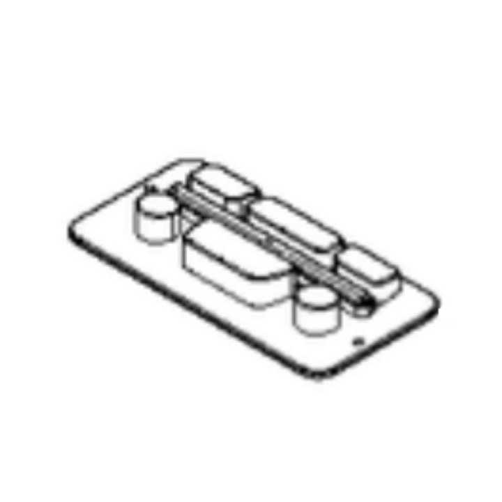 Keyboard grey silicone 6 buttons i gruppen  hos Gräsklipparbutiken (5979730-02)