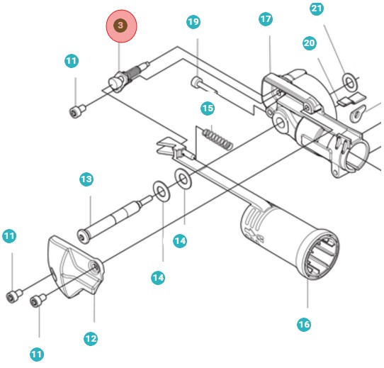 Locking Pin Assy i gruppen  hos Gräsklipparbutiken (5979739-01)
