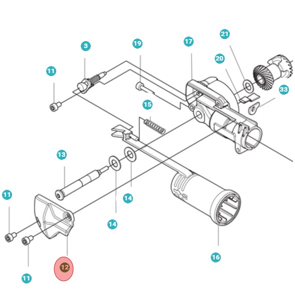 Cover Gear Housing i gruppen  hos Gräsklipparbutiken (5979740-01)