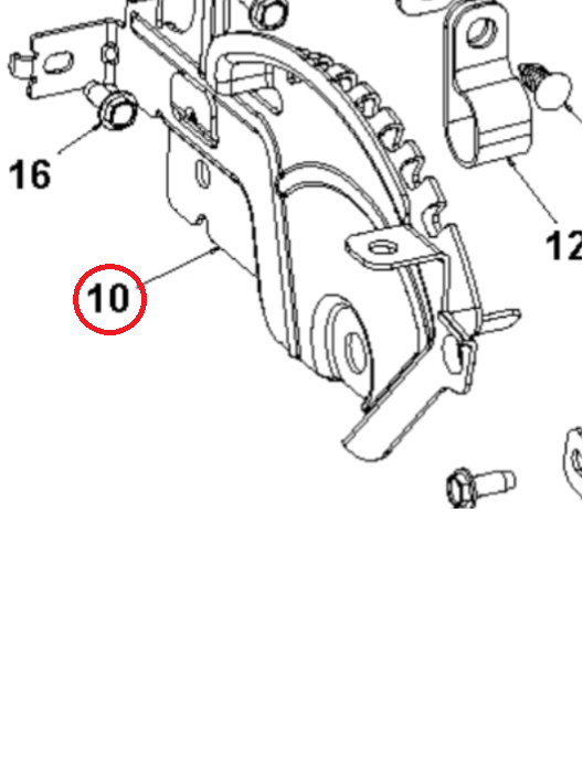 Bracket Assy,Weldment,Deflecto i gruppen  hos Gräsklipparbutiken (5979923-02)