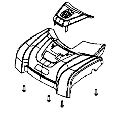 FRONT COVER KIT i gruppen Reservdelar Gräsklippare / Reservdelar Husqvarna Gå-Bakom Gräsklippare / Reservdelar Husqvarna LC221A hos Gräsklipparbutiken (5984538-01)