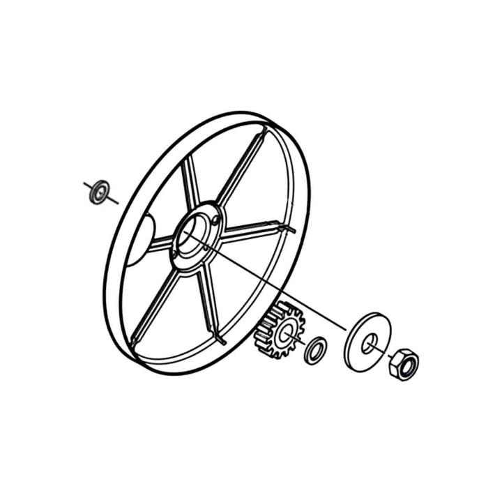 "8"" WHEEL DRIVE KIT" i gruppen Reservdelar Gräsklippare / Reservdelar Husqvarna Gå-Bakom Gräsklippare / Reservdelar Husqvarna LC221A hos Gräsklipparbutiken (5984545-01)