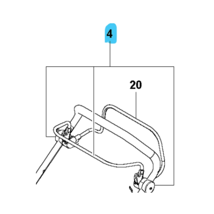 BAIL ARM ASSY OPERATOR PRESENC i gruppen Reservdelar Gräsklippare / Reservdelar Husqvarna Gå-Bakom Gräsklippare / Reservdelar Husqvarna LC221RH hos Gräsklipparbutiken (5985112-01)