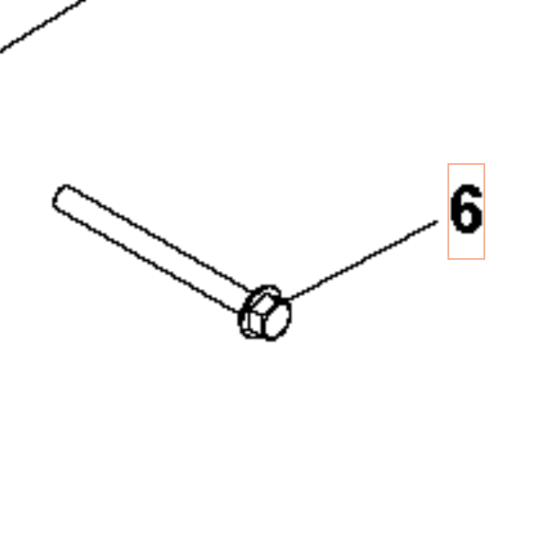 Screw Hm8X90Z Din 6921 Notched i gruppen  hos Gräsklipparbutiken (5986755-01)