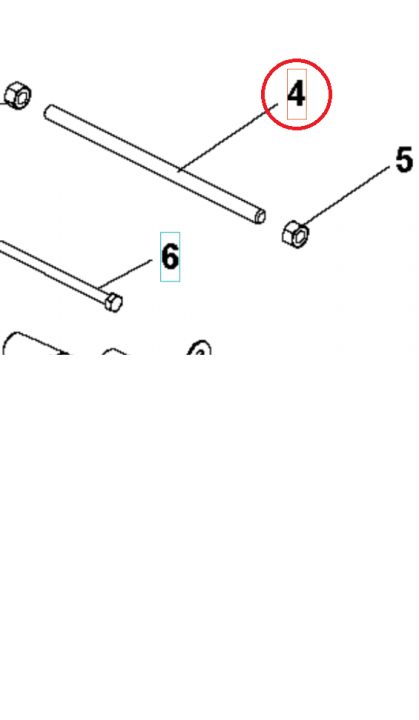 Axle Handlebar Clamping Axis i gruppen  hos Gräsklipparbutiken (5986758-01)