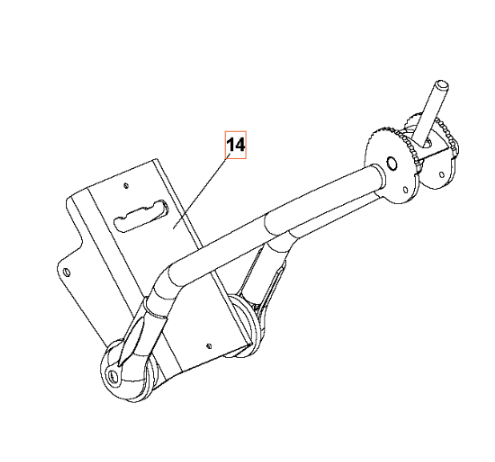 Bracket Hd Bracket Grey Ral 62 i gruppen  hos Gräsklipparbutiken (5986779-01)