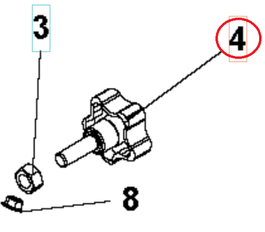 Knob Em 15-540-50 M10 30 i gruppen  hos Gräsklipparbutiken (5986781-01)