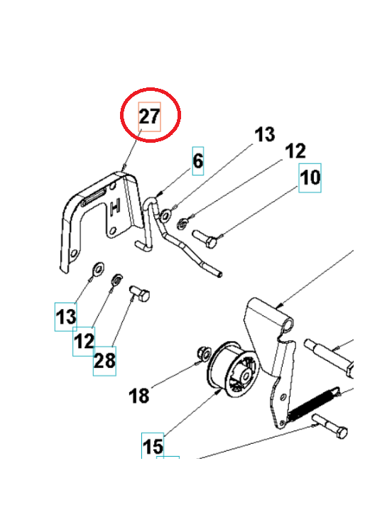 Cover Hc Friction Drive Gutter i gruppen  hos Gräsklipparbutiken (5987120-02)