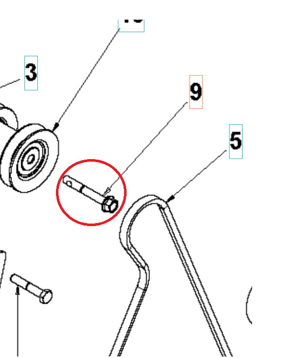 Bolt Hex Head Bolt 5/16-24 X 2 i gruppen  hos Gräsklipparbutiken (5987587-01)