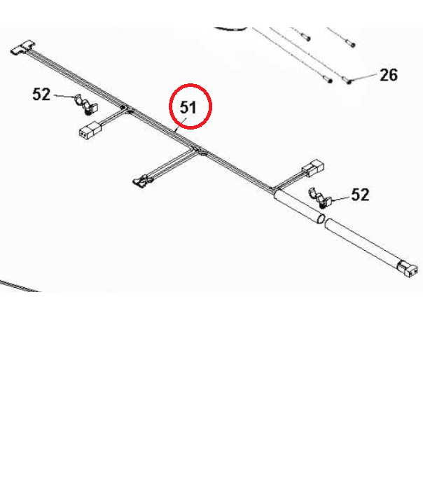 Kablage Husqvarna Wire ,Grips, i gruppen  hos Gräsklipparbutiken (5988036-01)