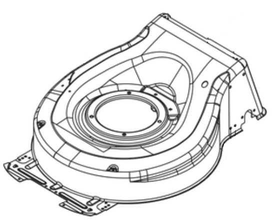 CHASSIS i gruppen Reservdelar Gräsklippare / Reservdelar Husqvarna Gå-Bakom Gräsklippare / Reservdelar Husqvarna LC151S hos Gräsklipparbutiken (5988612-01)
