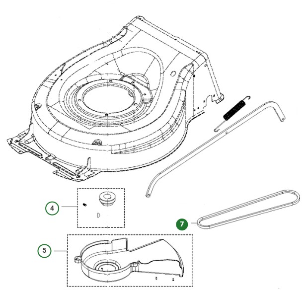 Drivrem LC151S,LC221RH i gruppen Reservdelar Gräsklippare / Reservdelar Husqvarna Gå-Bakom Gräsklippare / Reservdelar Husqvarna LC151S hos Gräsklipparbutiken (5989740-01)